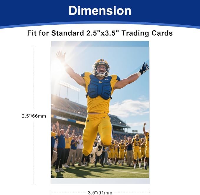 100 Pcs Soft Trading Card Sleeves, Top Loading Sleeves - Image 3
