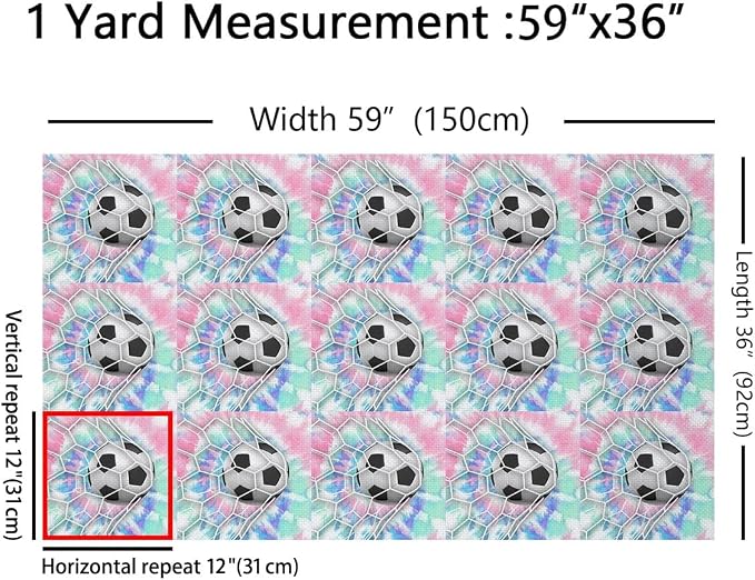 Erosebridal Soccer Flannel Fabric by The Yard Football Gaming Soft Not Stretchy - Image 2