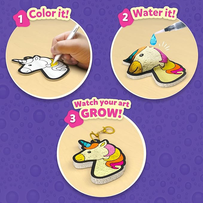 Skillmatics Aqua Puffs 3D Art Kit – Princesses & Unicorns, Mess-Free Toy | - Image 3