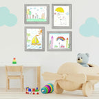 GULETHUN Kids Art Frames, 9x12 Front Opening Kids Artwork Frames Changeable - Image 5