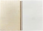 Cregugua 4 Pieces B6 Wooden Cover Sketchbook 80 blank Pages Jounal Notebook 7 x - Image 2