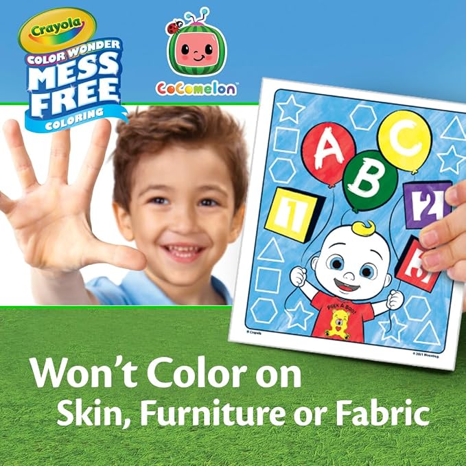 Crayola Cocomelon Color Wonder Coloring Set, Cocomelon Coloring Pages, Mess - Image 6