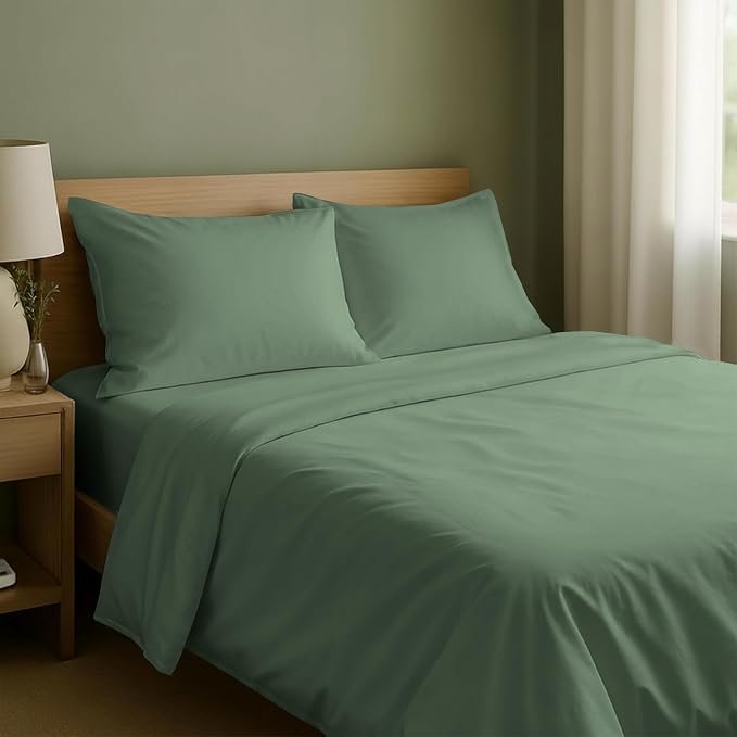 California Design Den Natural 100% Cotton Bed Sheets King Size Set by CaliforniaDesignDen