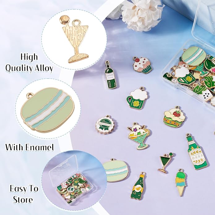 Enamel Food Charms Cute Assorted Food Pendants Sweet Dessert Charms - Image 3