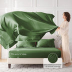 MUXHOMO 5 Pieces Twin XL Comforter Set, Seersucker Bed in a Bag Twin XL Size - Image 3