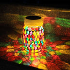 Mosaic Lanterns Outdoor Garden Decor Waterproof Lights, Solar Mosaic Christmas - Image 6