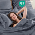 Standard Satin Pillowcase for Hair 2pc, Similar to Silk Pillow Cases, Easier - Image 4