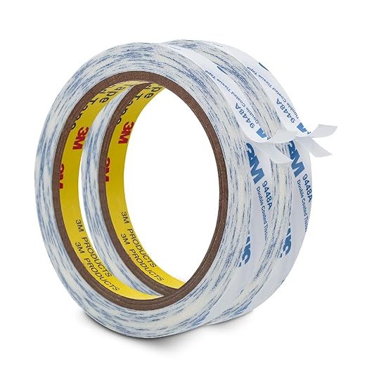 3M Double Sided Tape 9448A 0.39"×32.8Ft 2 Pack | Double Coated Tissue Tape by 3MFullRangeProducts