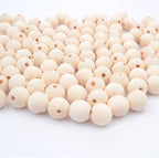 16mm Wooden Beads for Craft, Bead Garland, Farmhouse Decor by Modpion