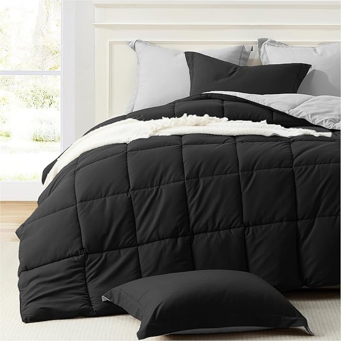 Homelike Moment Twin Comforter Set Black, Comforter Twin Size Bed Set, by HomelikeMoment