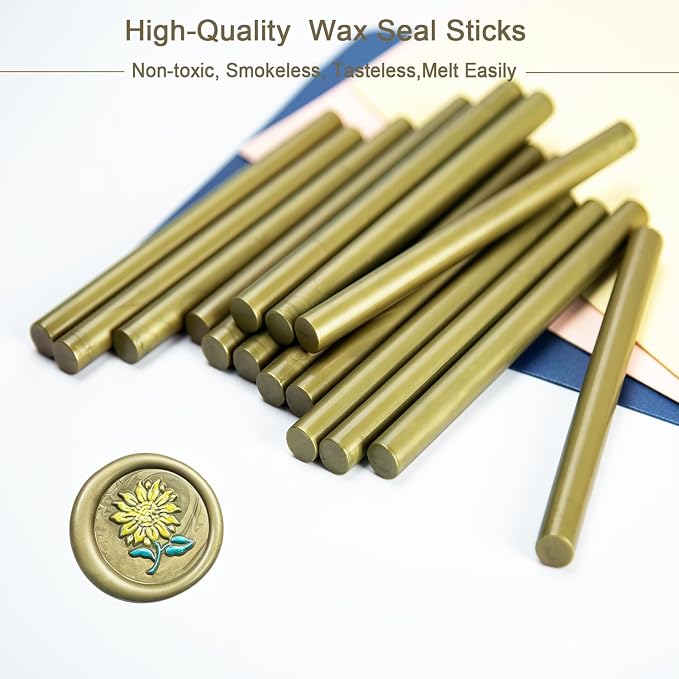 Wax Seal Stick, 15 Pieces Glue Gun Wax Seal Sticks - Image 2