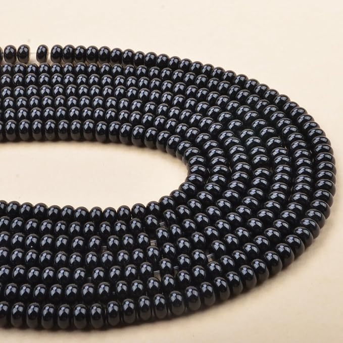 ICAI Beads 5x8mm Natural Rondelle Spacer Loose Beads - Image 4