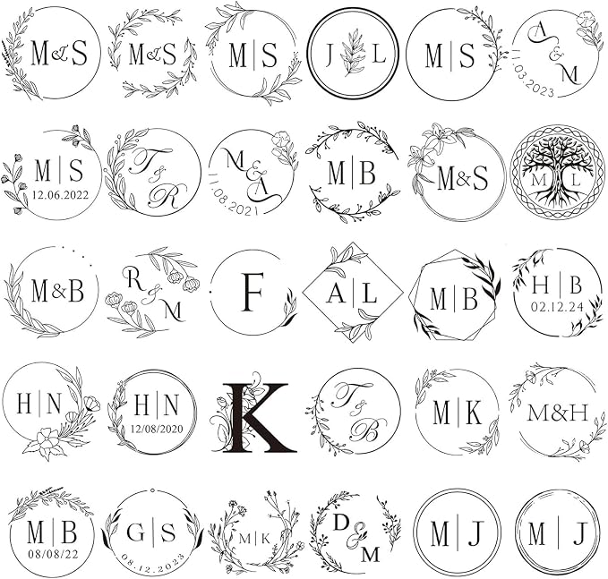 KAINSY Custom Wax Seal Stamp, Personalized Name Logo Sealing Stamp, Brass Wax - Image 7