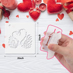 JULMELON Valentine's Day Stencils - Image 2
