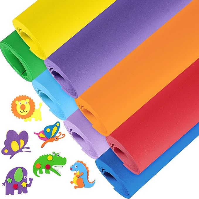 Fainne 8 Pcs Craft Foam Sheet Roll by Fainne