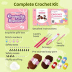 Mewaii Crochet Kit for Beginners, 5 Pack Dachshund Dog Craft Set | 40% Extra - Image 4