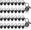 Gisafai 30 Pcs Black Engravable Metal Keychain Blanks Laser Graduation by Gisafai