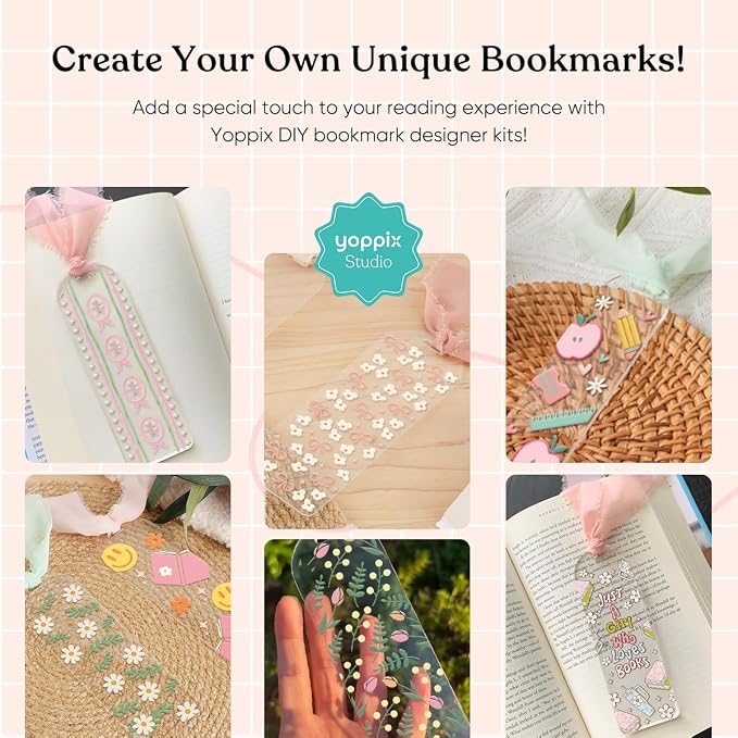YOPPIX 6x2” Acrylic Bookmark Blanks- 20 Set Bookmark Making Kit - Image 6