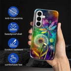 for Samsung Galaxy S26+ Case, Dragonfly Dandelion Colorful Pattern Glossy 2 in - Image 4