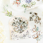120 PCS Pastel Watercolor Nature Floral Botanical Stickers - Image 3