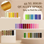 197PCS Sewing Kit for Adults, 43 XL Thread Spool, Beginners - Image 3