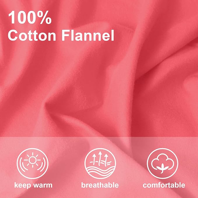59”W Cotton Flannel Fabric, Super Soft 150GSM, Medium Weight Solid Arts & - Image 4