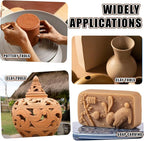 JIYIN 10 Piece Wooden Clay Sculpting Tool - Image 7