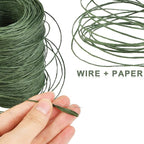 TIMESETL 656 Feet Floral Bind Wire Rustic Vine Wrapping Wire, Paper Covered - Image 3