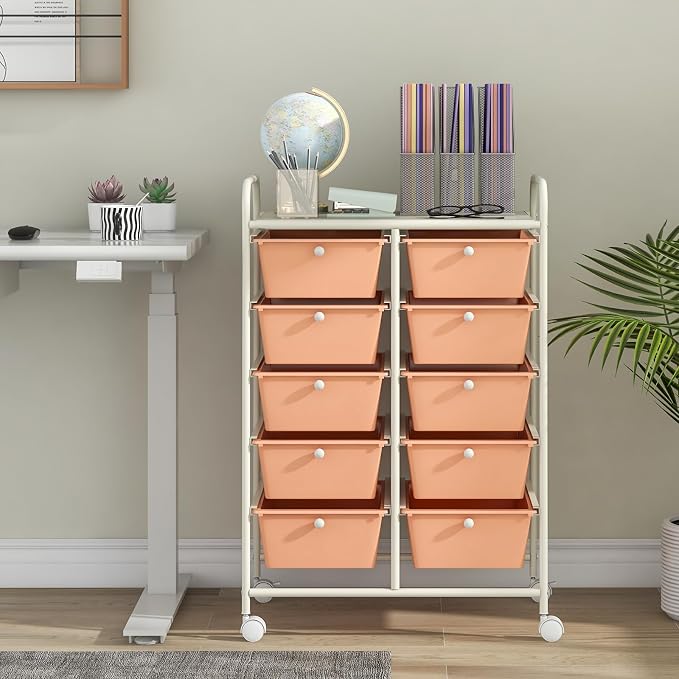 BECOMFORT 10-Drawer Rolling Cart - Image 2