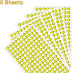 HARFINGTON 5 Sheet/800pcs Rhinestone Adhesive Stickers Self Adhesive Acrylic - Image 3
