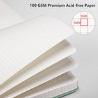 RETTACY Graph Grid Paper Notebook, 192 Pages, A5 Size | 5 Squares per Inch - Image 3