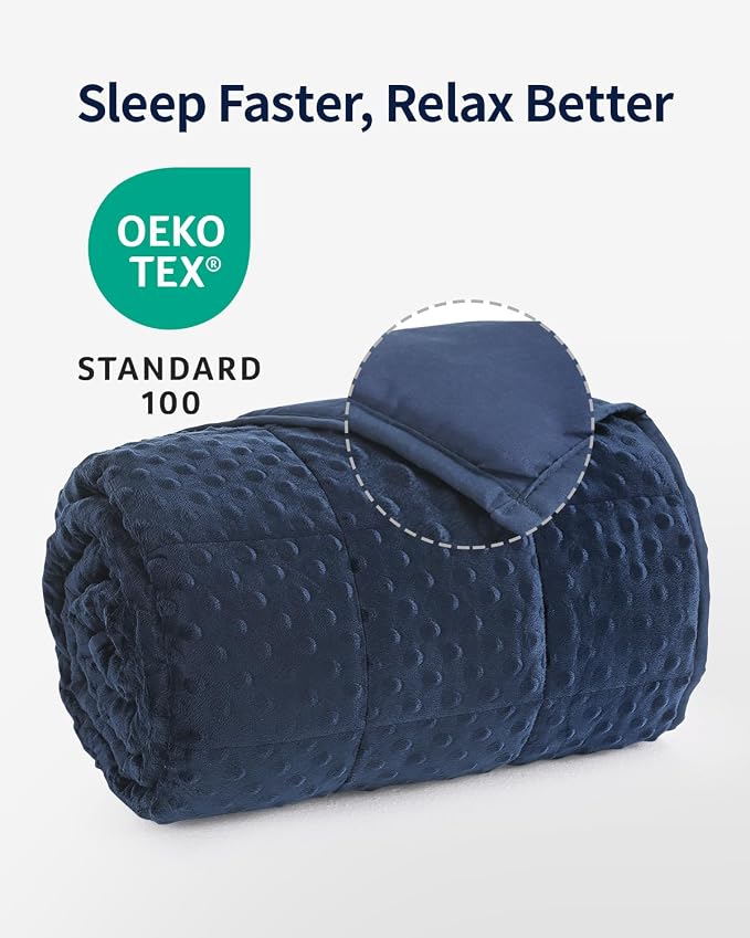 Mr. Sandman Weighted Blanket for Adults Queen, Minky Heavy Blanket for Woman - Image 5