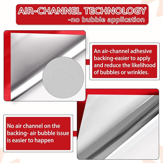 WRAPXPERT Chrome Red Vinyl, No Bubble Mirror, - Image 5