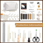 JUPEAN Bookbinding Kit, Book Making Kit, Bookbinding Punching Guide Set - Image 2