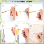 JSRQT Punch Needle Kit for Beginners, Handmade Punch Needle Embroidery Starter - Image 3