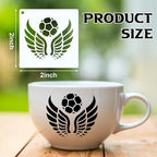 Fainne 100 Pcs 2 Inch Stencils Small Stencils - Image 2