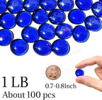 5lb Dark Blue Glass Marbles for Vase, Decorative Pebbles for Vase Fillers - Image 2