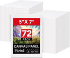 ESRICH Small Canvases for Painting, 5x7 Canvas for Painting 72 Pack, Mini by ESRICH