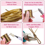 Anezus 18 Gauge Jewelry Wire for Jewelry Making, anezus Craft Wire Tarnish - Image 3