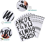 Outus 576 Pcs 8 Sheets Letters Stickers Vinyl Alphabet Number Decals Back to - Image 3