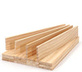 Wood Strips Slats for Wall, Square Wooden Dowels for Crafts 1/8"x 1" x 6" by Unknown