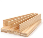 Wood Strips Slats for Wall, Square Wooden Dowels for Crafts 1/8"x 1" x 6" by Unknown