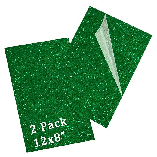 Glitter Acrylic Sheets, 2 Pack | 1/8 in Thick, Cast Sparkly, by FaeliKnise-BringFairytoLife