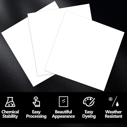 3 Pcs White 12 x 12 x 1/8 Inch Acrylic Sheets | Laser Cutting Plastic - Image 4