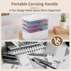Gifhomfix 4-Layer Plastic Craft Organizers and Storage Box - Image 5