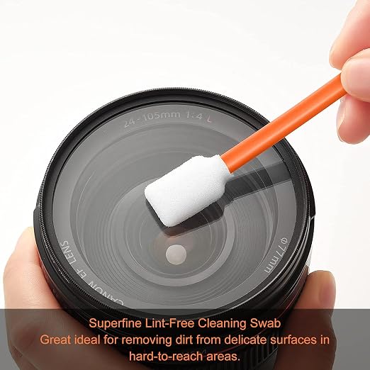 400pcs Foam Cleaning Swabs, Professional Lint Free Sponge Tip Lab Swab - Image 3
