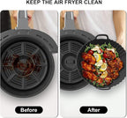 Round Silicone Air Fryer Liners 3Pack, Ninja AF101 & AF161 Silicone Liners - Image 6