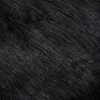 Black Faux Fur Fabric for Crafts Squares Furry Fabric for Sewing, Upholstery & - Image 2