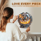 Magic Ball Fire Dragon Puzzles Adults Gifts Wooden 180 Pieces 11.4 * 10.5in - Image 6