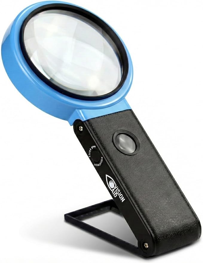 VisionAid 30X 10X Hands-Free Magnifying Glass by VisionAidUSA